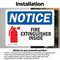 Signmission Fire Extinguisher Inside Sign, Vinyl Decal, 7in W x 5in L, 2PK OS-2PACK-NS-D-57-L-12599 - alternate 4